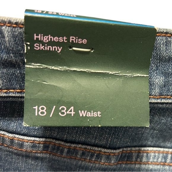 Wild Fable Skinny Blue Jeans with Modern Distressing - Picture 7 of 7